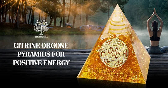 Citrine Orgone Pyramids for Positive Energy