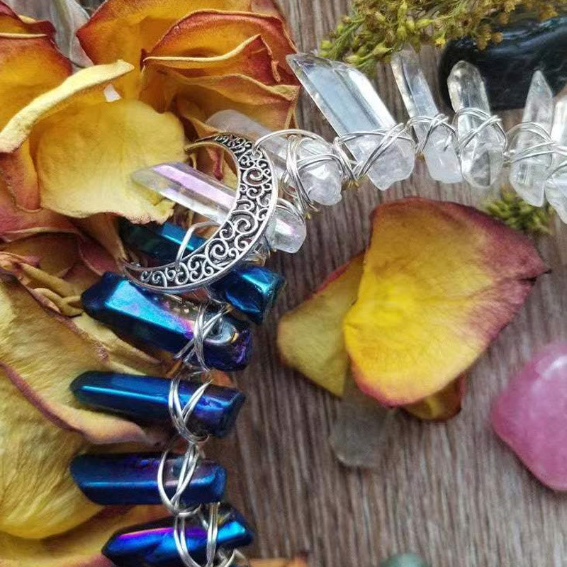Olivenorma Two Tone Crystal Embellished Crown Headband - image 1