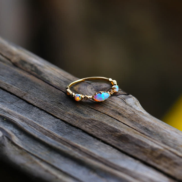 Olivenorma ”Love and Sincerity" - Opal Reki Vintage Ring - image 5