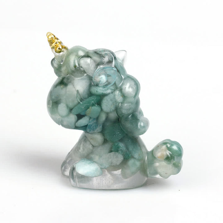 Olivenorma Crystal Unicorn Gemstone Decoration - Green Aventurine - image 17