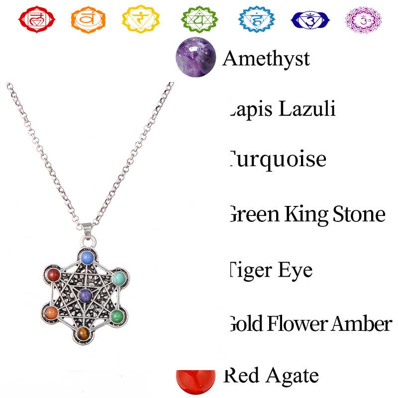 Olivenorma Chakra Orgone Necklace  - Silver#4 - image 18