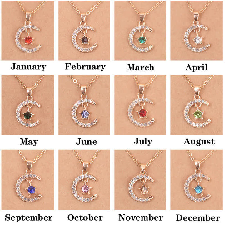 Olivenorma Month Birthstone Star Creative Necklace - image 0