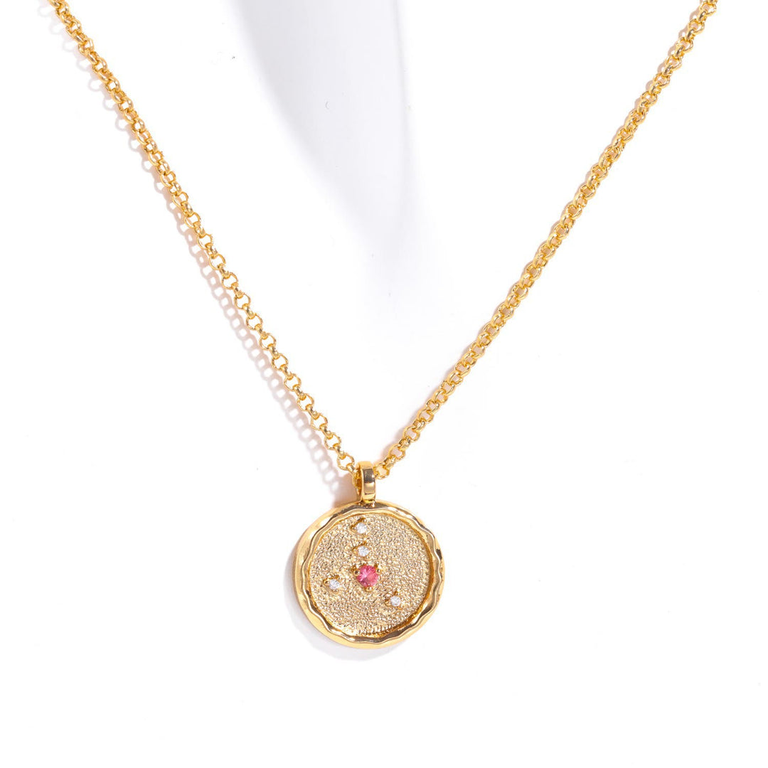 Olivenorma White Zircon Birthstone Zodiac Necklace - Cancer - image 5
