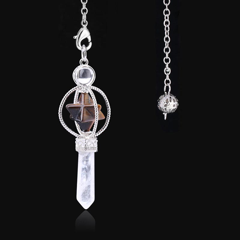 Natural Crystal Stone Pendulum - Tiger Eye - image 10