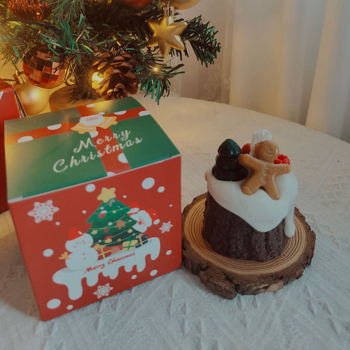 Olivenorma Christmas Cake Cookie Model Candle - Gingerbread Man Cake-7*9cm - image 3