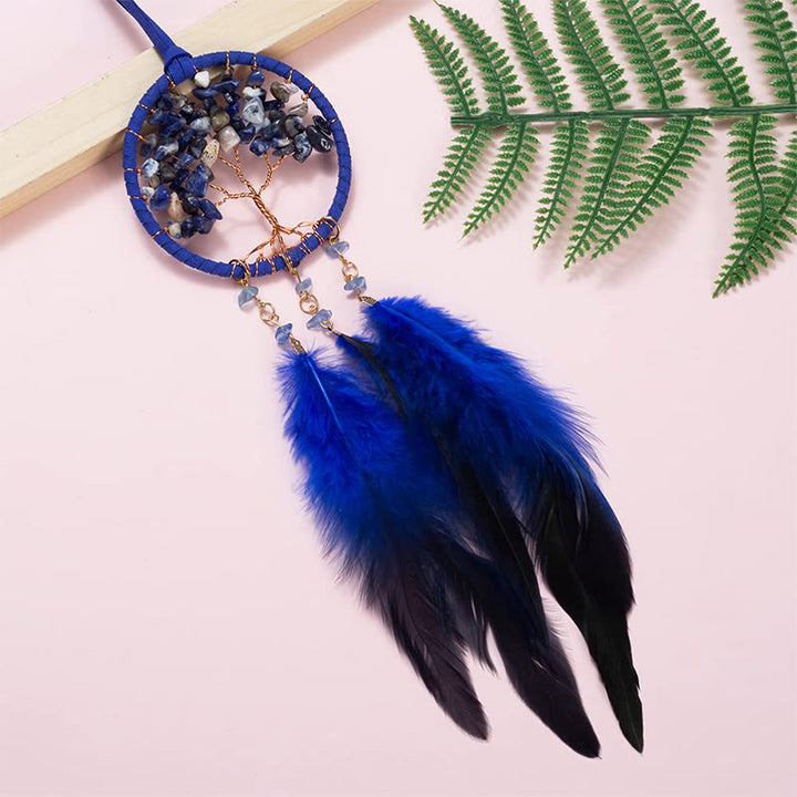 Olivenorma Crystal Tree of Life Feather Dreamcatcher Car Ornament - image 11