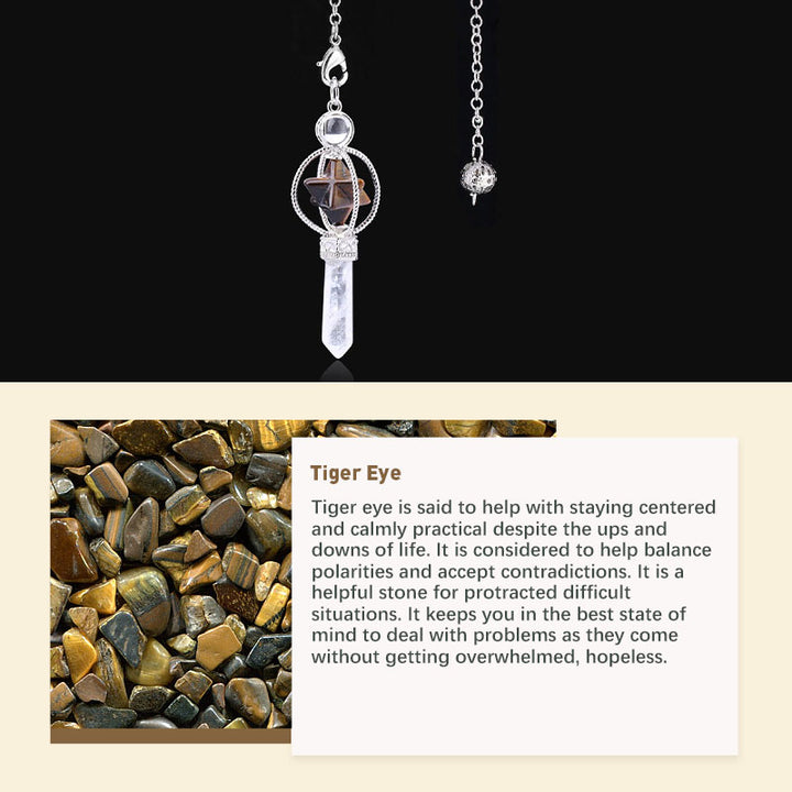 Natural Crystal Stone Pendulum - image 11