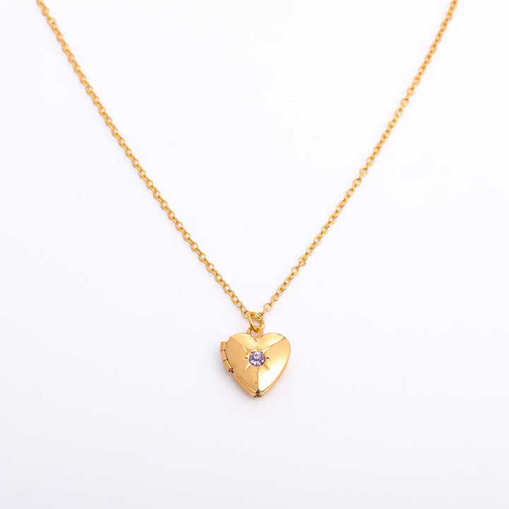 Olivenorma "Shine in My Heart"-Birthstone Heart Album Gift Card  Necklace - image 21