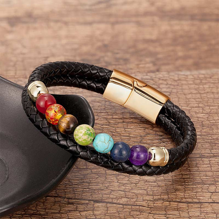Olivenorma Natural Crystal Chakra Balence Bracelet - image 11