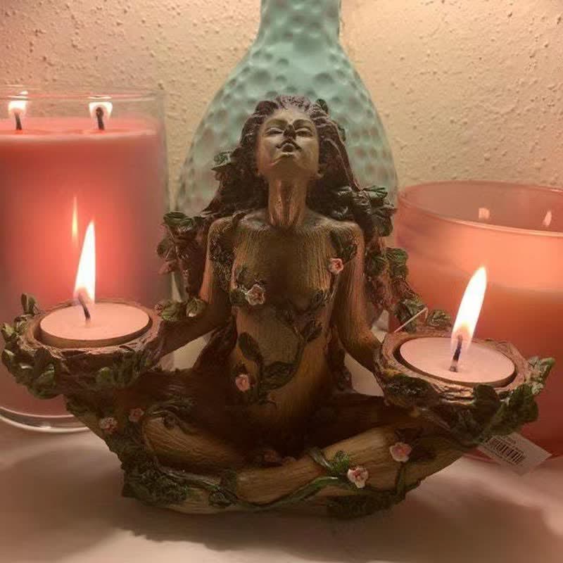 Olivenorma Balance of Nature Female Tree Spirit Tealight Decoration - image 3