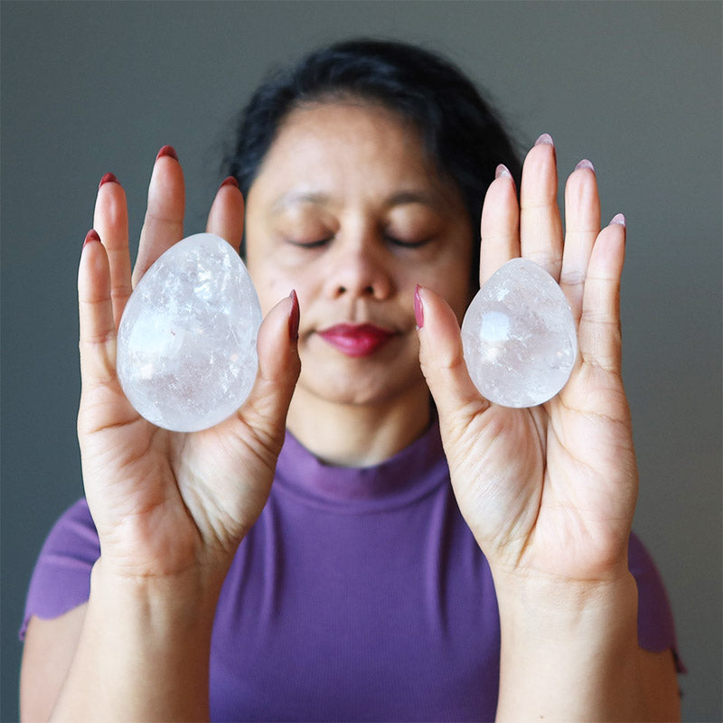 Easter Clear Quartz Miracle of Life Crystal Egg - image 1