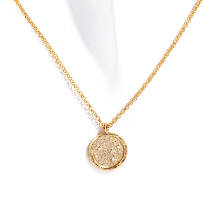 Olivenorma White Zircon Birthstone Zodiac Necklace - Leo - image 6