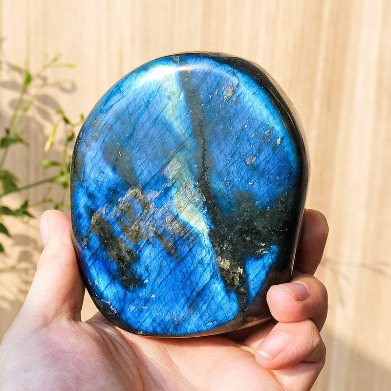 Olivenorma Natural Labradorite Rough Stone Gemstone Decoration - 650-700g - image 12