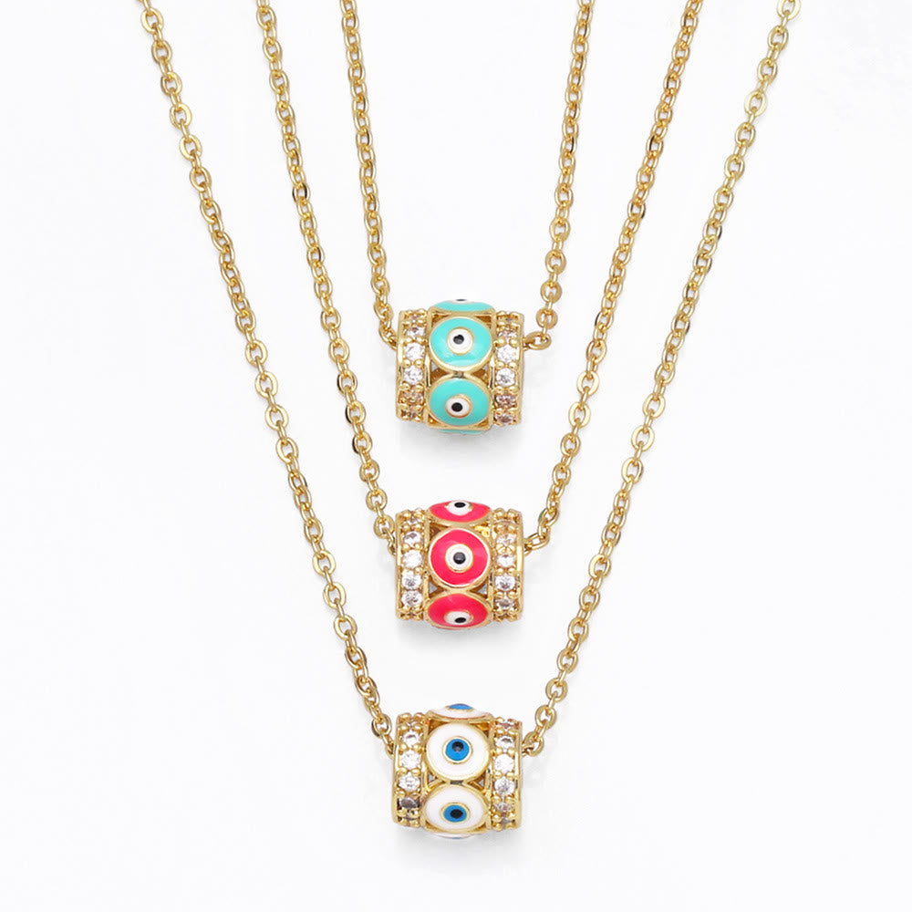 Olivenorma Turkish Evil Eye Hip Hop Pendant Necklace - image 7