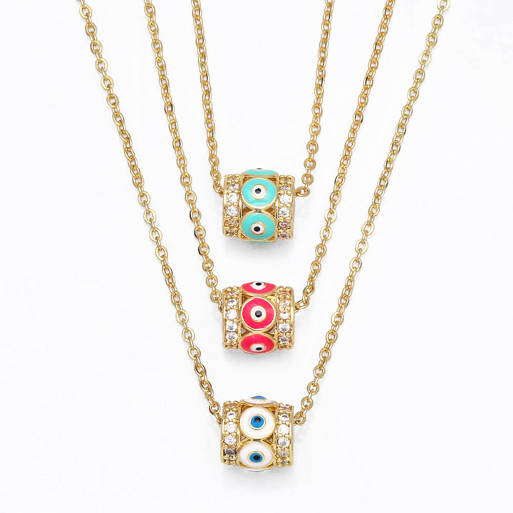 Olivenorma Turkish Evil Eye Hip Hop Pendant Necklace - image 7