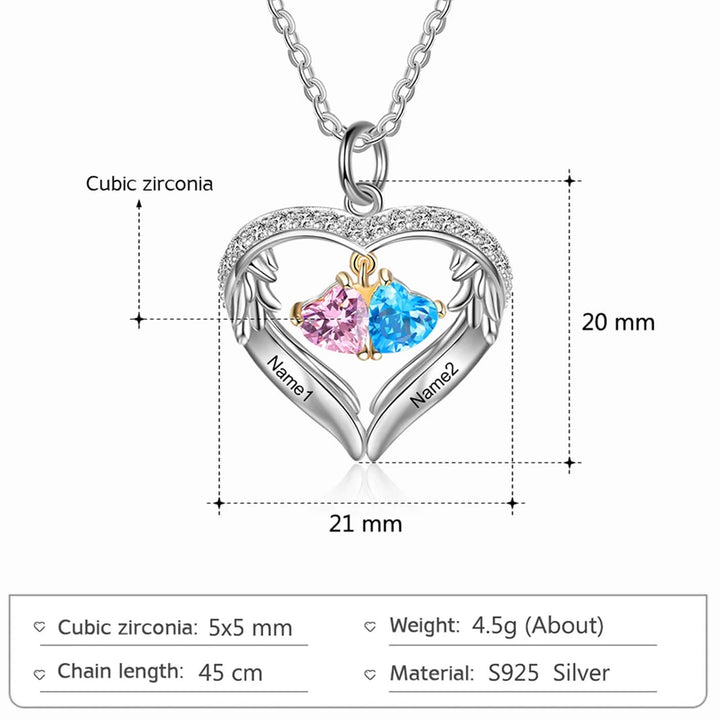 Olivenorma Personalized Birthstone Engraved Name Gift CZ Necklace - image 6