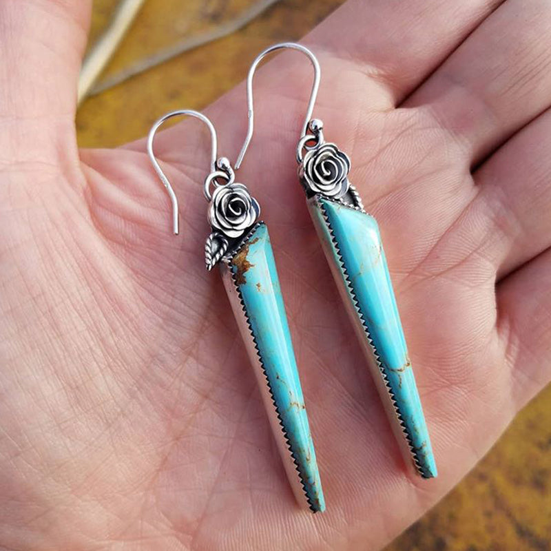 Turquoise Water Droplets Earrings - image 1