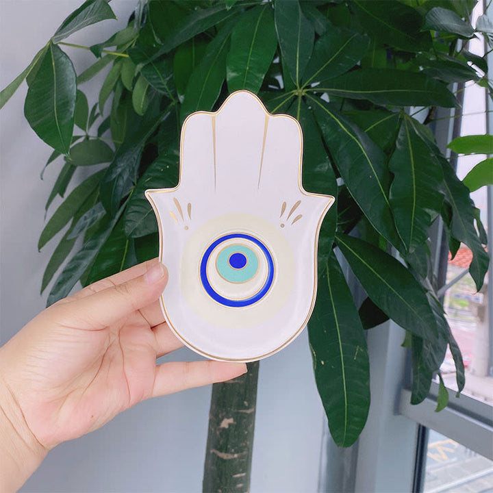 Olivenorma Hamsa Small Tray Evil Eye Jewelry Plate Coaster - image 11