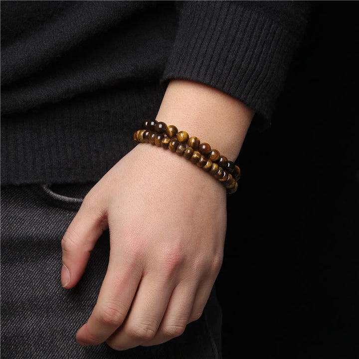 Olivenorma Beaded Jewelry For Man Double Layer Bracelet Set - image 15