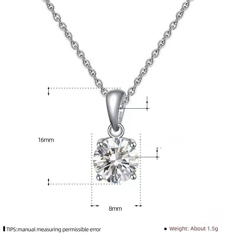 Olivenorma Multicolor Zircon Gemstone Four Claw Pendant Necklace - image 13