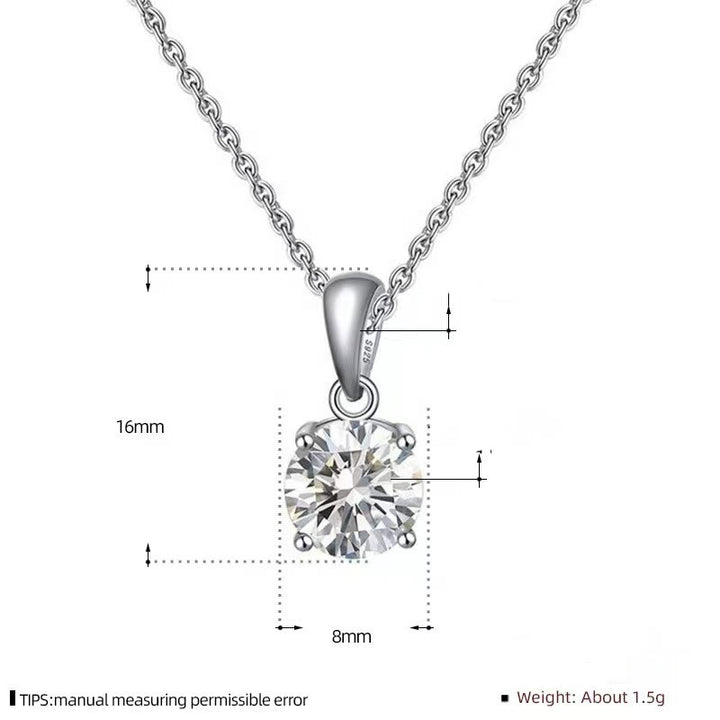 Olivenorma Multicolor Zircon Gemstone Four Claw Pendant Necklace - image 13