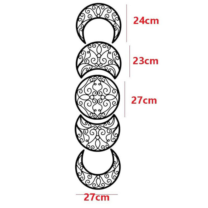 Wood Moon Phases Wall Hanging Decor - image 4