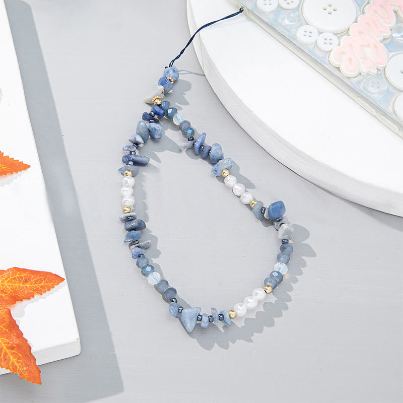 Olivenorma Colorful Gravel Pearl Color Matching Mobile Phone Strap - image 8