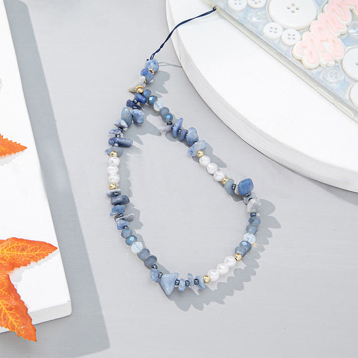 Olivenorma Colorful Gravel Pearl Color Matching Mobile Phone Strap - image 9
