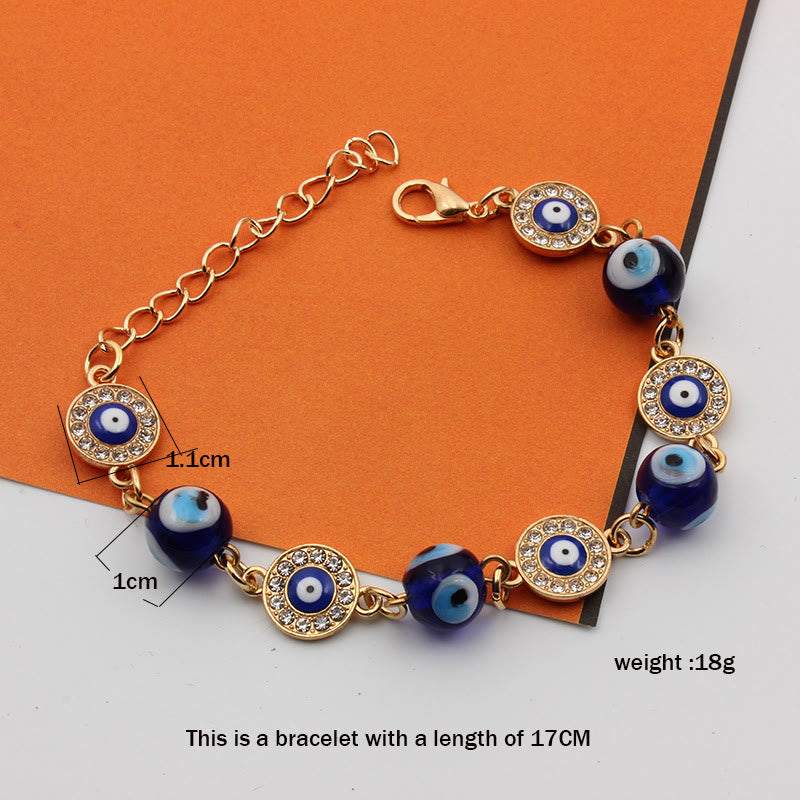 Olivenorma "Always Protected" Gold Chain Evil Eye Bracelet  - image 8