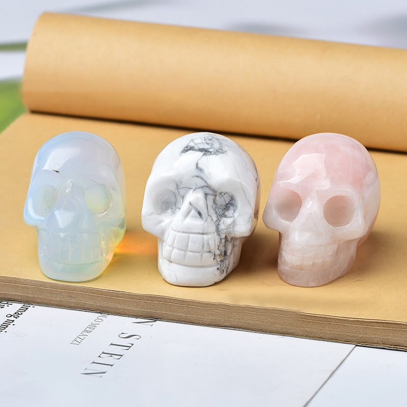 Olivenorma Crystal Engraved Skull Crafts Gemstone Decoration - image 47