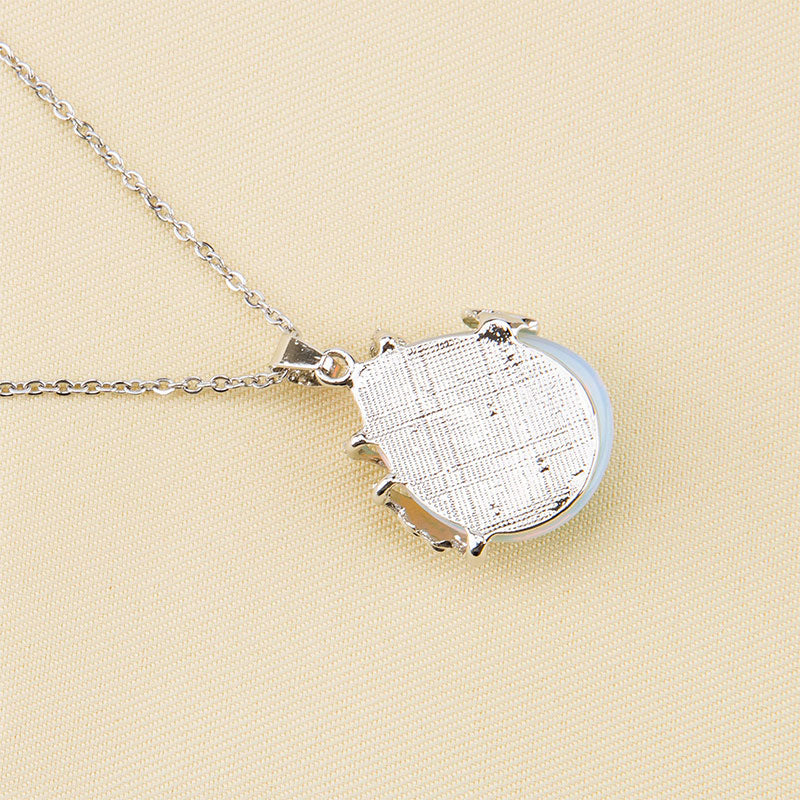 Crystal Butterfly Wings Gemstone Necklace - image 13