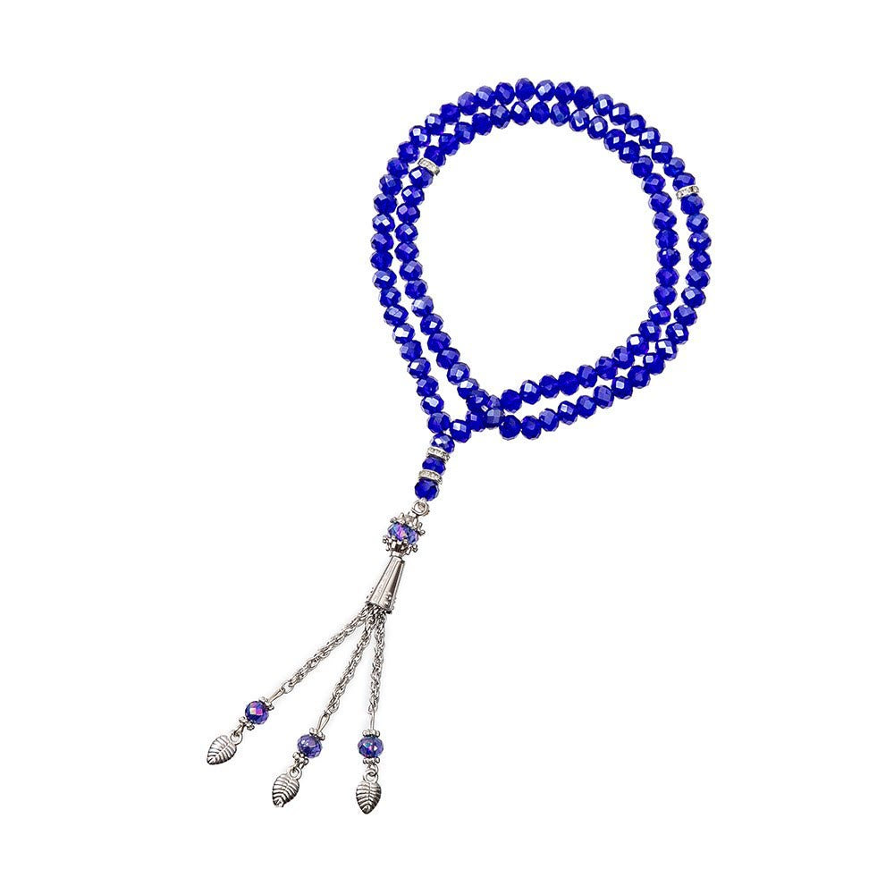 Olivenorma 99 Prayer 8cm Beads Muslim Rosary Bracelet - Blue - image 5