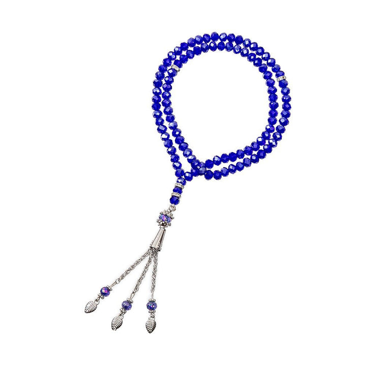 Olivenorma 99 Prayer 8cm Beads Muslim Rosary Bracelet - Blue - image 5