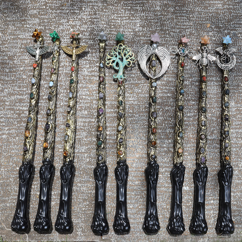 Olivenorma Natural Chakra Merkaba Crystal Wands - image 32