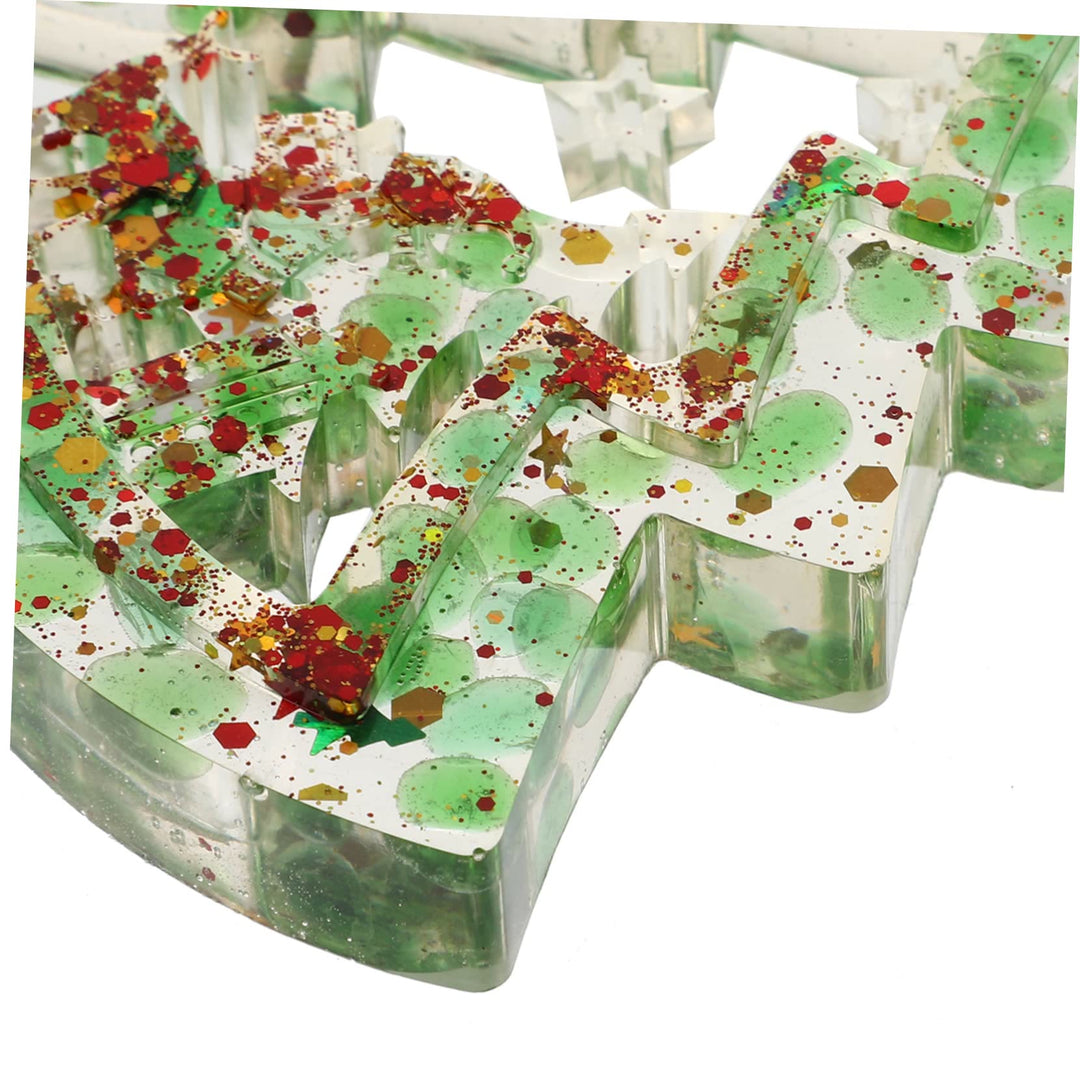 Olivenorma Natural Crystal Gravel Resin Christmas Tree Decoration - image 11