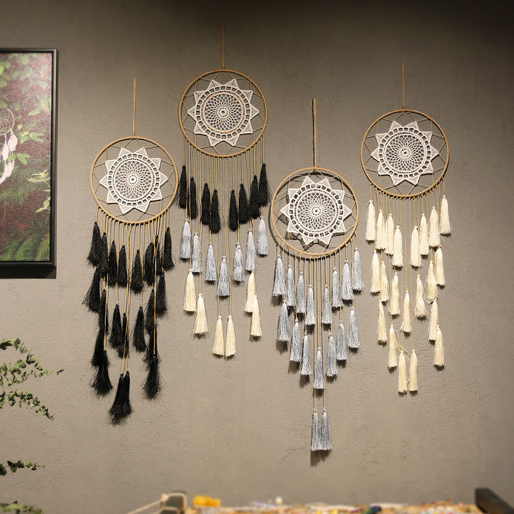 Olivenorma Braided Lace Tassel Pendant Dream Catcher - image 12