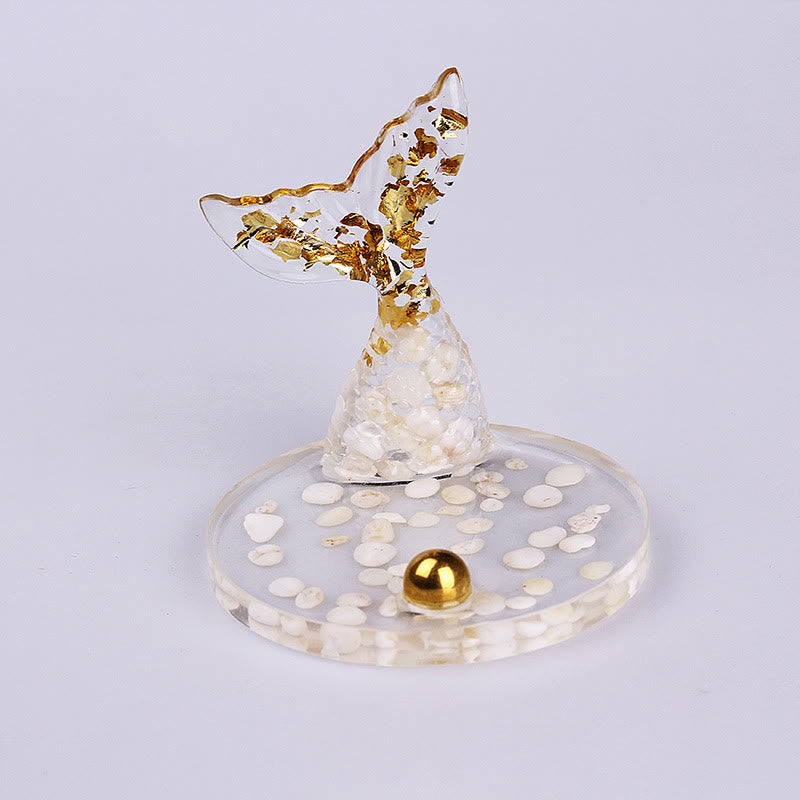 Olivenorma Crystal Gravel Glue Mermaid Tail Phone Holder Decoration - Nacre - image 10