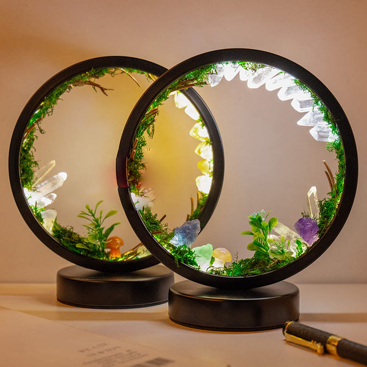Olivenorma Natural Crystals Forest Round Crystal Lamp - Random Style - image 0