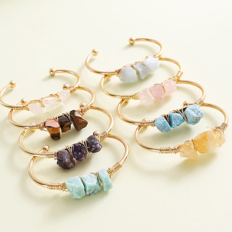Olivenorma  Vintage Raw Crystal Gemstone Bracelet - image 27
