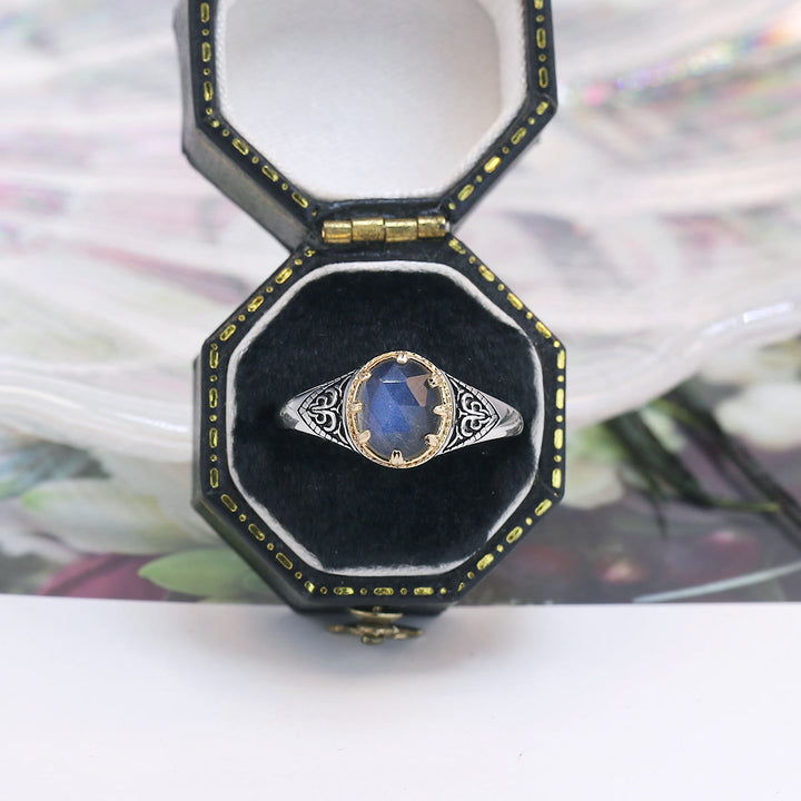 Olivenorma Natural Labradorite 925 Sterling Silver Ring - 8 - image 0