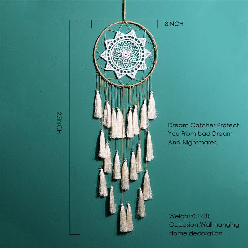 Olivenorma Braided Lace Tassel Pendant Dream Catcher - image 14