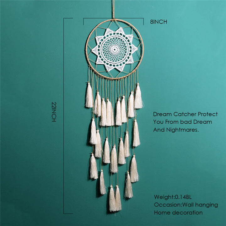 Olivenorma Braided Lace Tassel Pendant Dream Catcher - image 13
