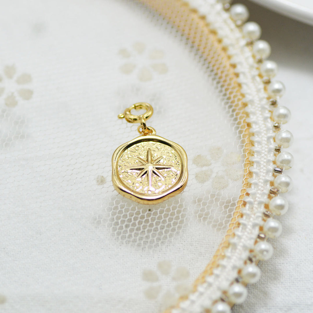 Olivenorma Geometric Round Or Water Drop Crystal Gold Pendant Necklace - Irregular Round & Octagonal Star - Necklace #5 - image 30