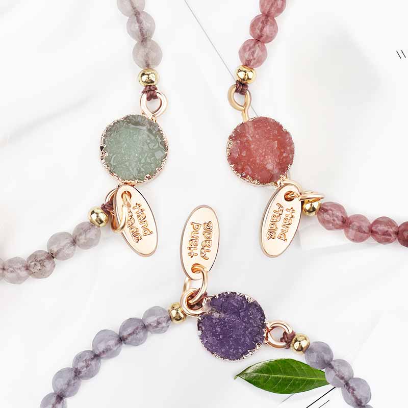 Olivenorma Rose Quartz Green Aventurine Amethyst Bracelet - image 10