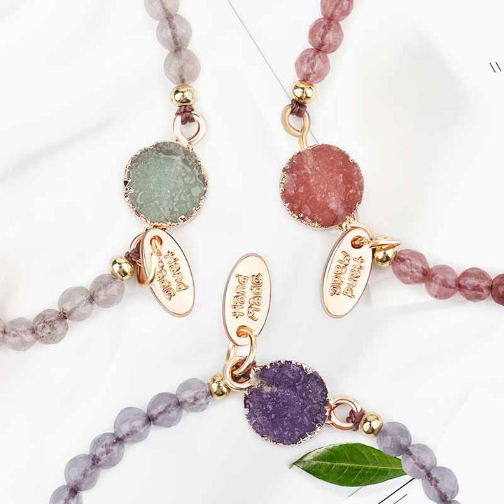 Olivenorma Rose Quartz Green Aventurine Amethyst Bracelet - image 10