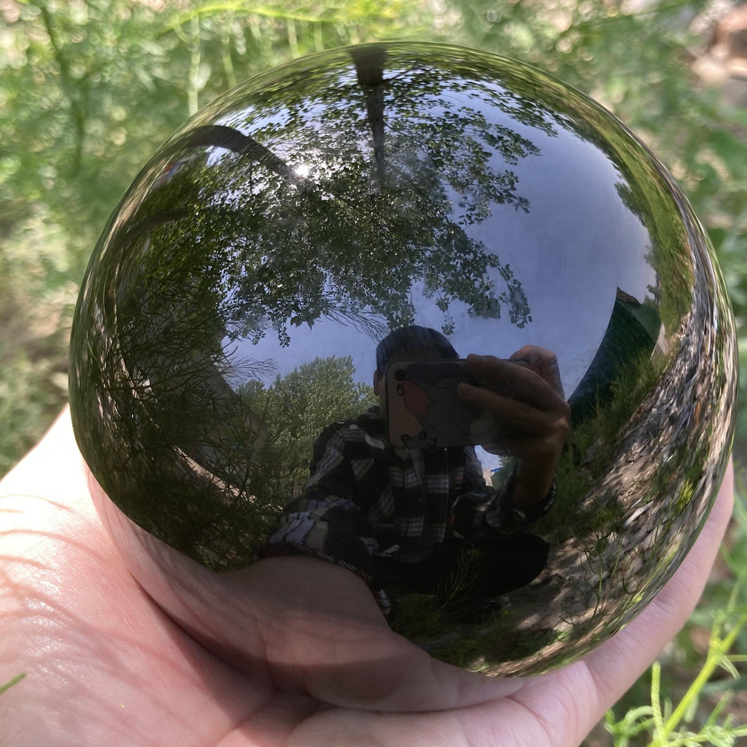 Olivenorma Obsidian Crystal Sphere Decoration - image 8