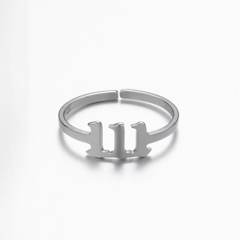 Angel Number Minimalist Lucky Ring - Silver - 111 - image 17