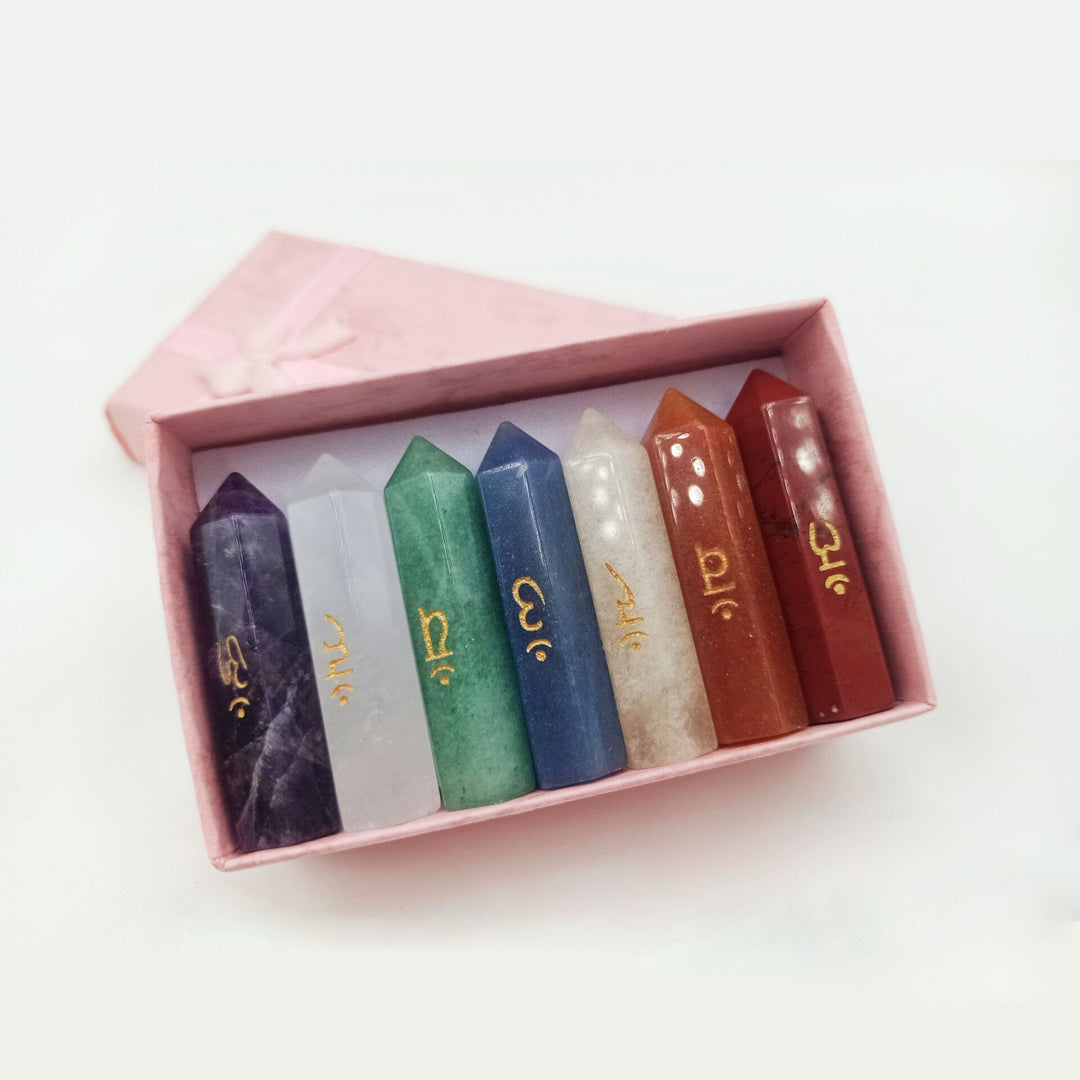 Olivenorma Healing Chakra Decor Set Crystal Wands - image 4