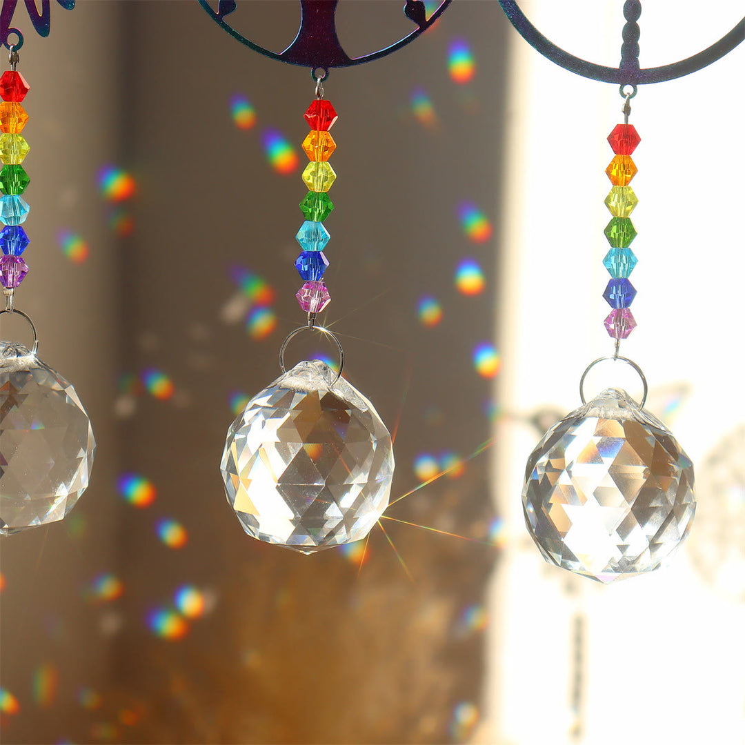 Olivenorma Clear Crystal Hanging Chakra Beads Wind Chime Suncatcher - image 42