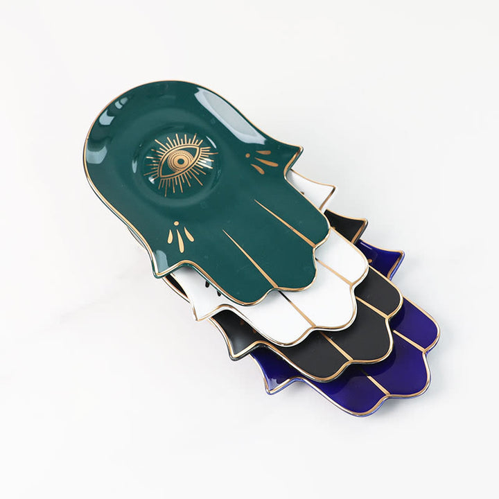 Olivenorma Hamsa Small Tray Evil Eye Jewelry Plate Coaster - image 17